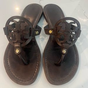 Tory Burch dark brown sandals
